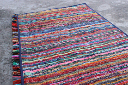 Multicolor Floor Rug For Bedroom Aesthetic Trendy Carpet Unique Area Rug Affordable Art Deco Bedroom Placement Modern Embroidered Area Rug