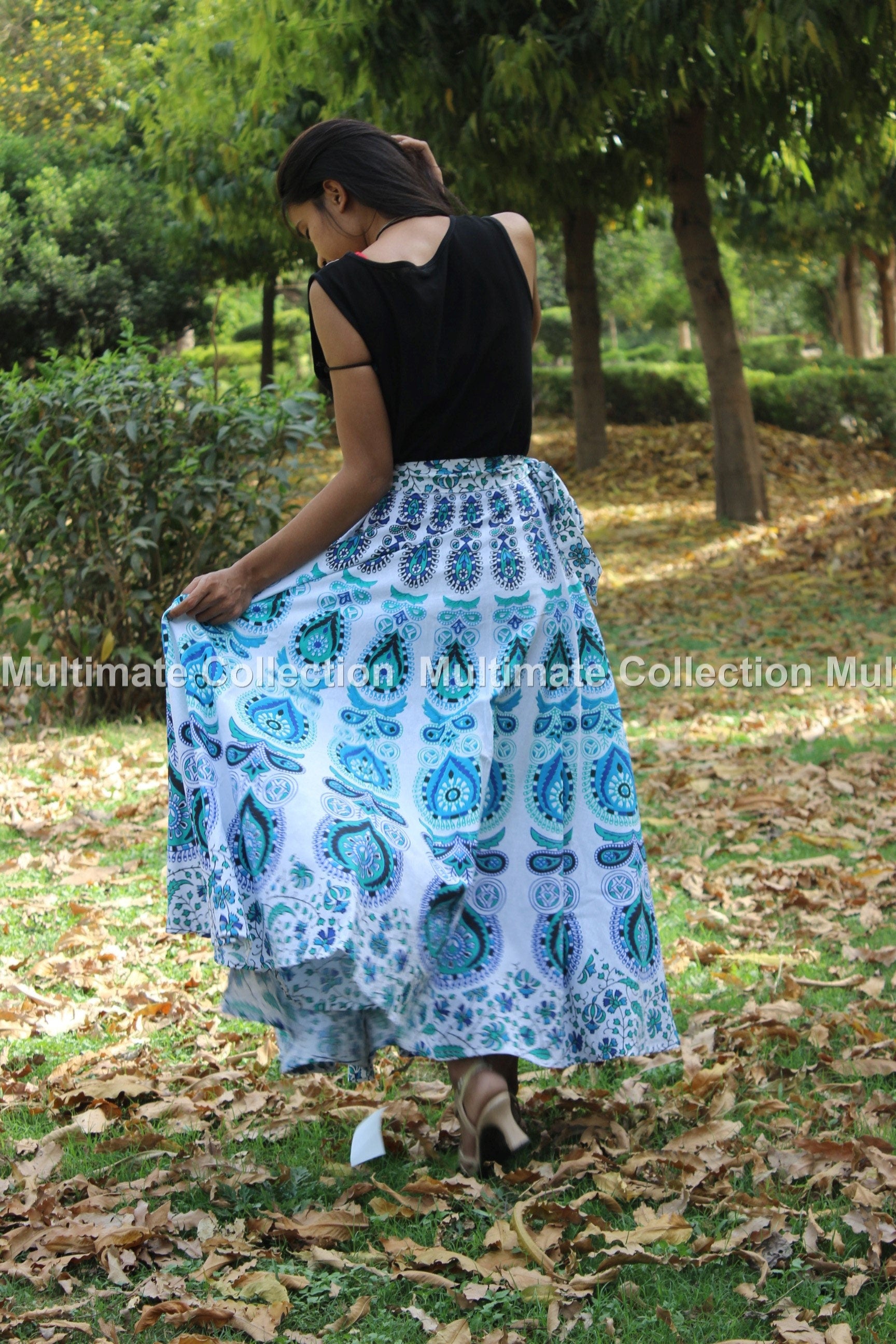 Boho maxi skirt handmade hotsell